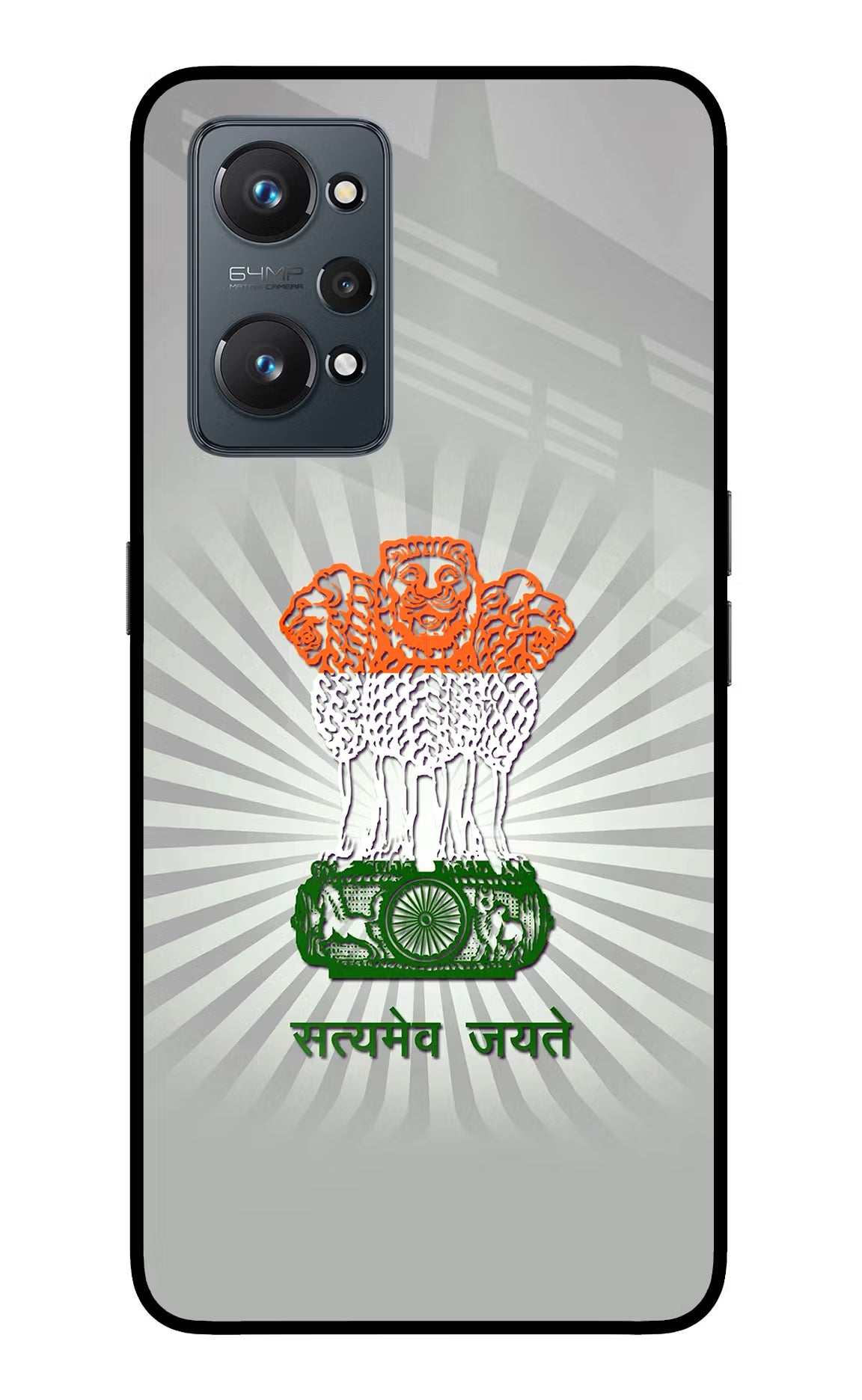 Satyamev Jayate Art Realme GT 2 5G Glass Case - Satyamev Jayate Art Realme GT 2 5G Glass Case Satyamev Jayate Art Realme GT 2 5G Glass Case