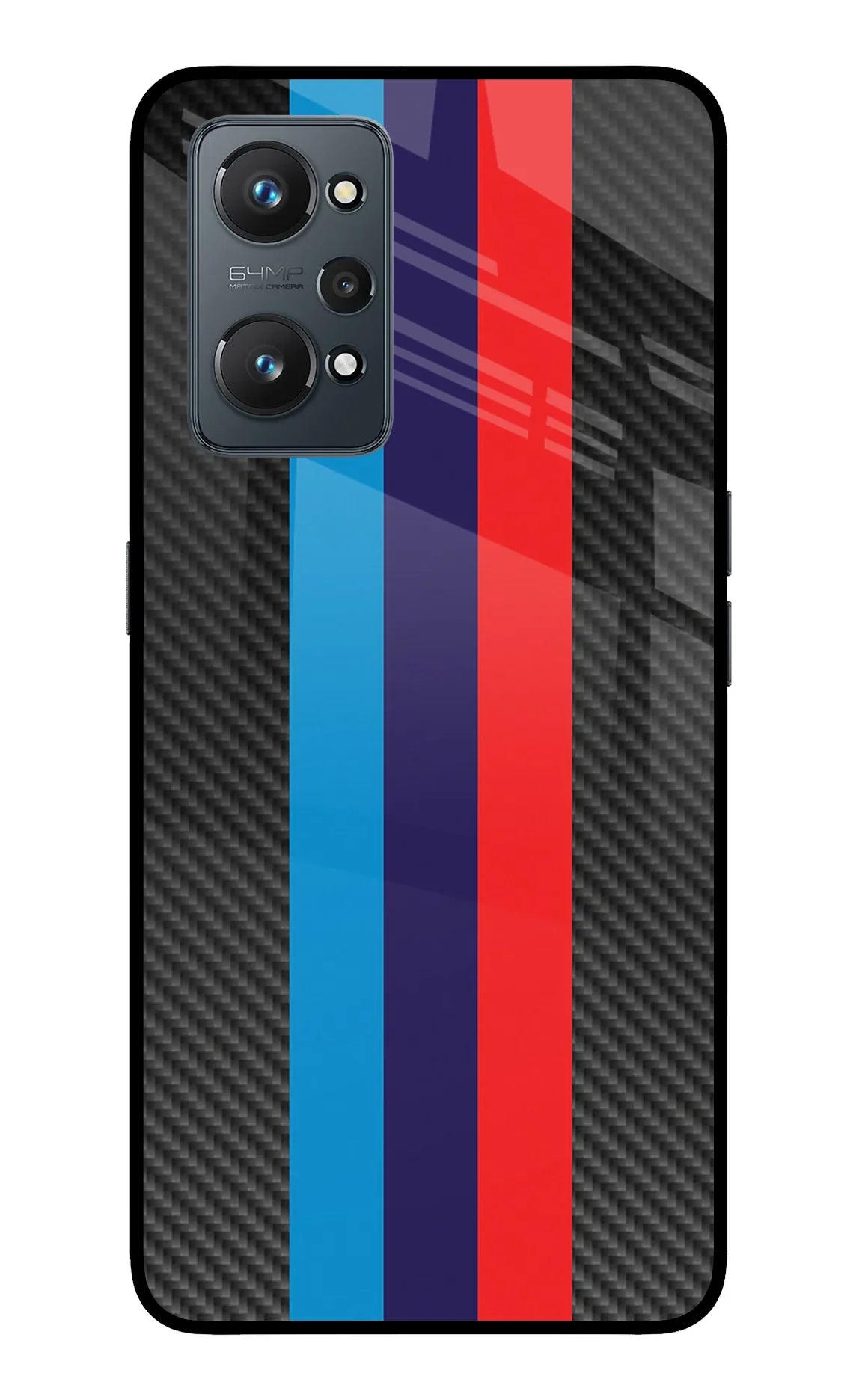 BMW Stripes Pattern Realme GT 2 5G Glass Case - BMW Stripes Pattern Realme GT 2 5G Glass Case BMW Stripes Pattern Realme GT 2 5G Glass Case