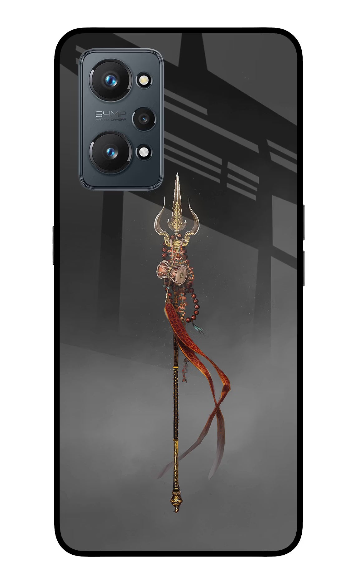 Shiv Trishul Realme GT 2 5G Glass Case Back Cover by Casekaro