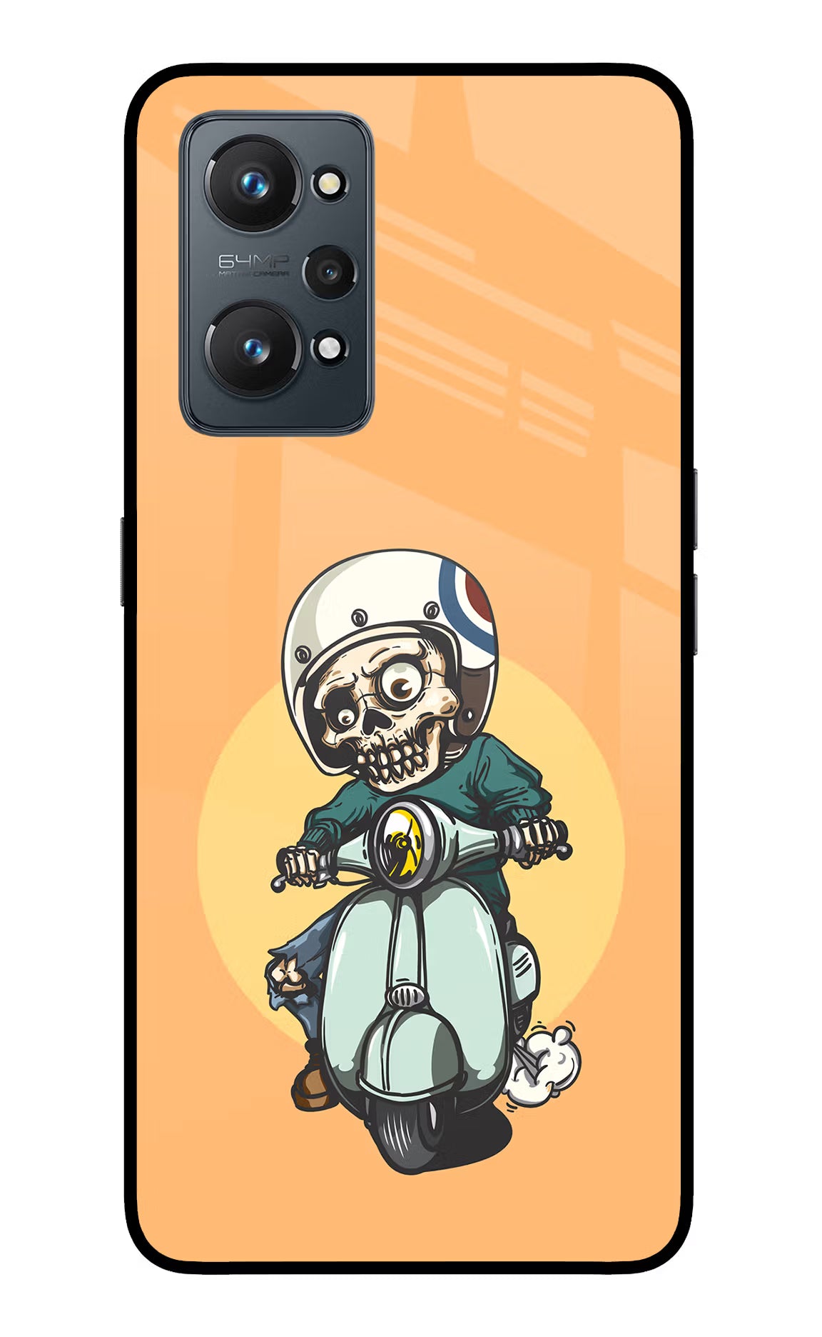 Undead Biker Realme GT 2 5G Glass Case - Undead Biker Realme GT 2 5G Glass Case Undead Biker Realme GT 2 5G Glass Case