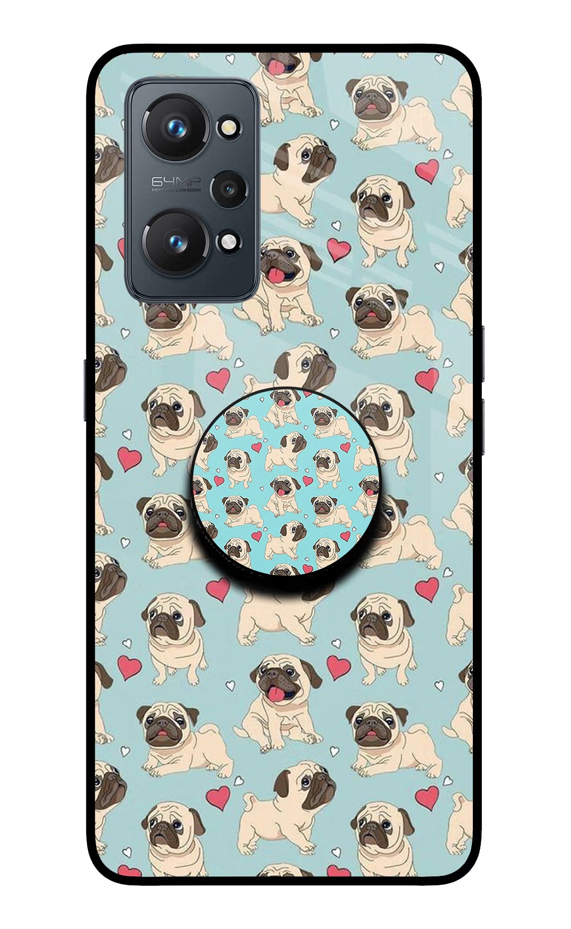 Pug Dog Realme GT 2 5G Glass Case - Pug Dog Realme GT 2 5G Glass Case Pug Dog Realme GT 2 5G Glass Case