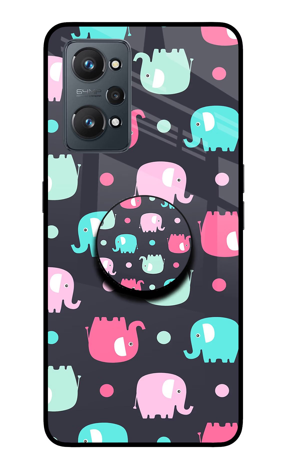 Baby Elephants Realme GT 2 5G Glass Case - Baby Elephants Realme GT 2 5G Glass Case Baby Elephants Realme GT 2 5G Glass Case