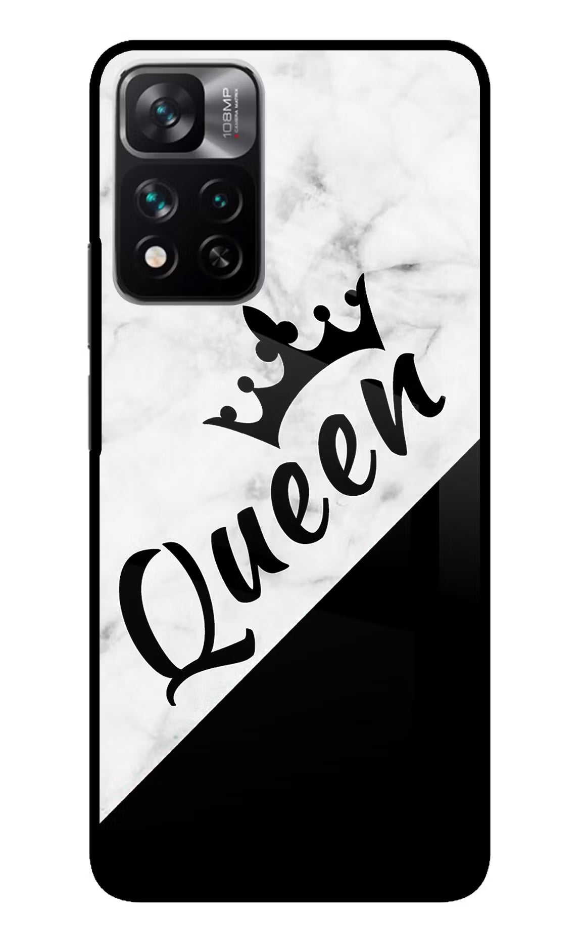 Queen Mi 11i 5G/11i 5G Hypercharge Glass Case - Queen Mi 11i 5G/11i 5G Hypercharge Glass Case Queen Mi 11i 5G/11i 5G Hypercharge Glass Case