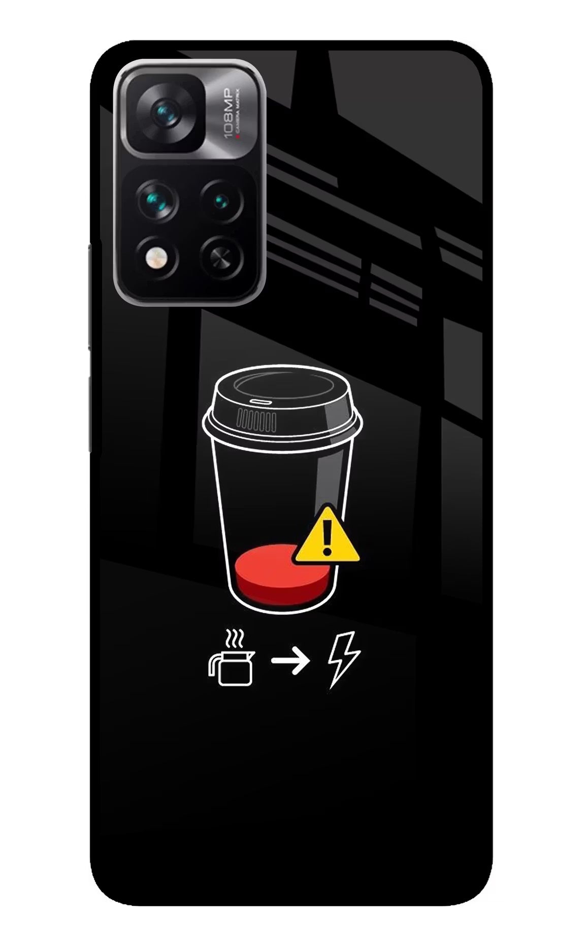 Coffee Mi 11i 5G/11i 5G Hypercharge Glass Case - Coffee Mi 11i 5G/11i 5G Hypercharge Glass Case Coffee Mi 11i 5G/11i 5G Hypercharge Glass Case