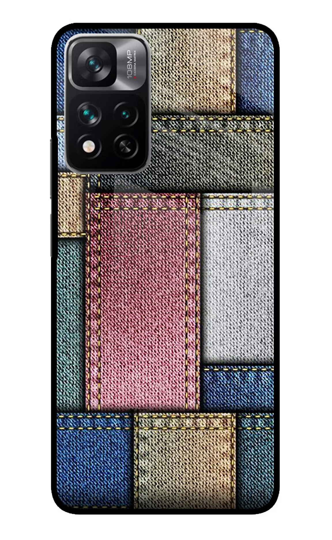Multicolor Jeans Mi 11i 5G/11i 5G Hypercharge Glass Case - Multicolor Jeans Mi 11i 5G/11i 5G Hypercharge Glass Case Multicolor Jeans Mi 11i 5G/11i 5G Hypercharge Glass Case