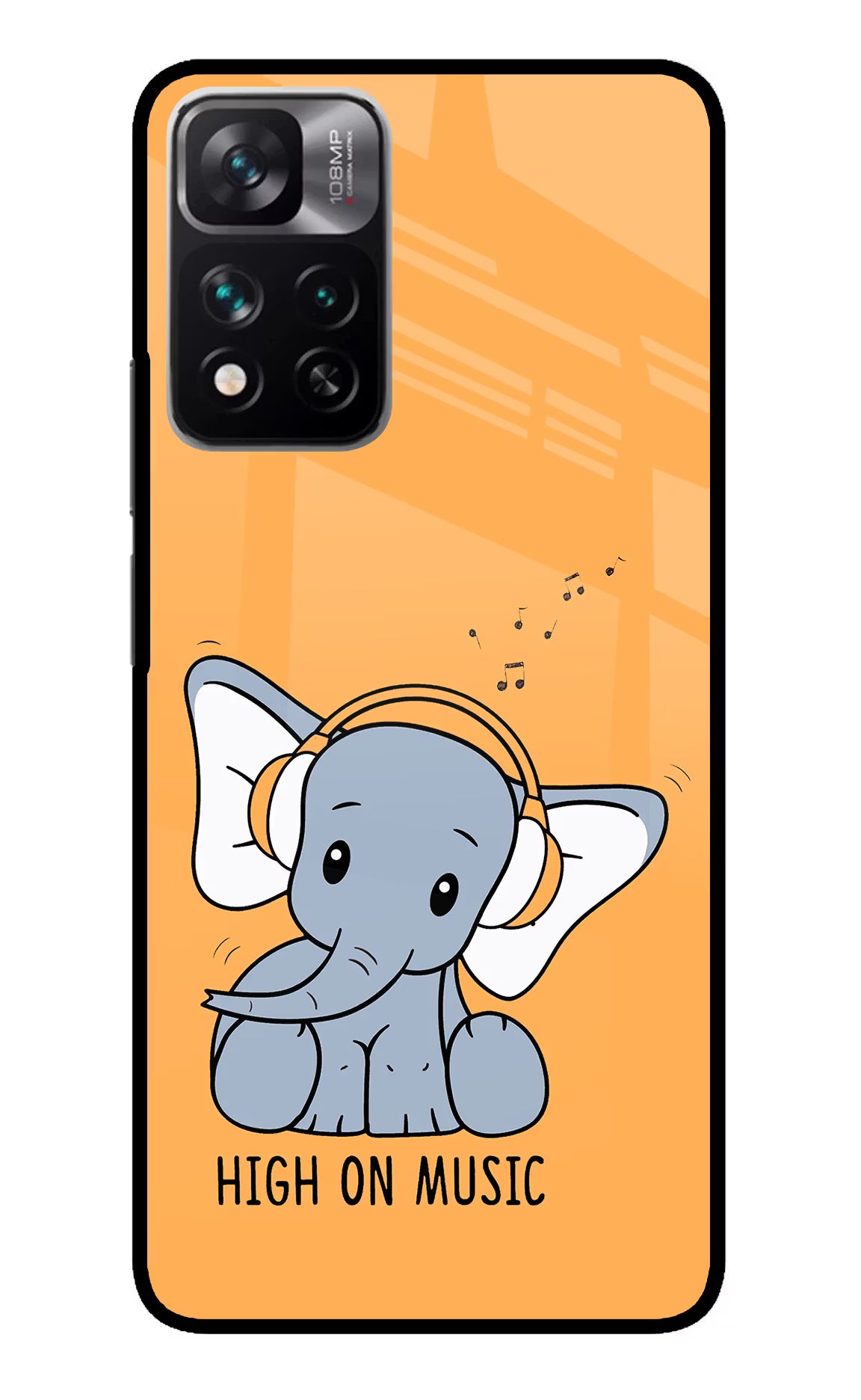 High On Music Mi 11i 5G/11i 5G Hypercharge Glass Case - High On Music Mi 11i 5G/11i 5G Hypercharge Glass Case High On Music Mi 11i 5G/11i 5G Hypercharge Glass Case