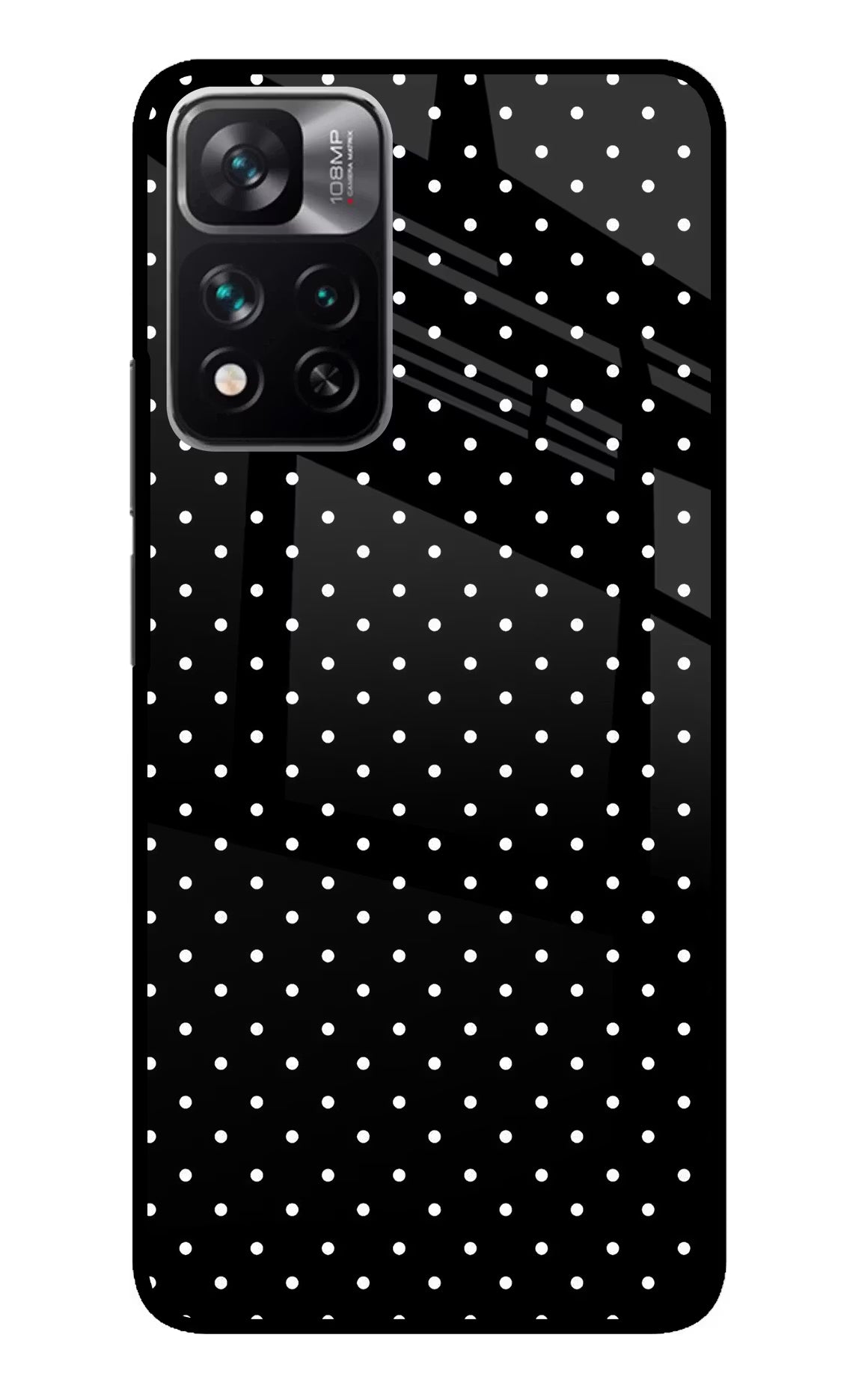 White Dots Mi 11i 5G/11i 5G Hypercharge Glass Case - White Dots Mi 11i 5G/11i 5G Hypercharge Glass Case White Dots Mi 11i 5G/11i 5G Hypercharge Glass Case