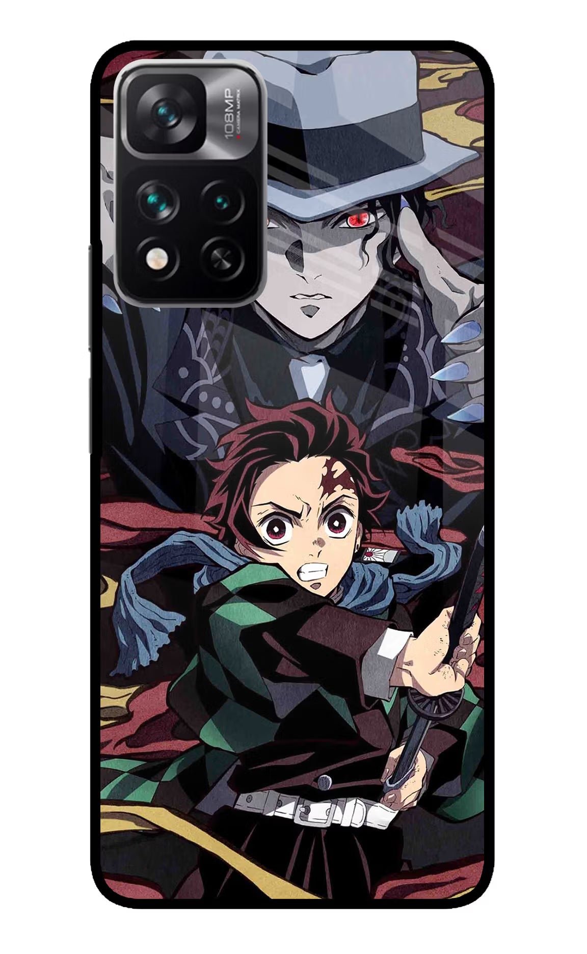 Demon Slayer Mi 11i 5G/11i 5G Hypercharge Glass Case - Demon Slayer Mi 11i 5G/11i 5G Hypercharge Glass Case Demon Slayer Mi 11i 5G/11i 5G Hypercharge Glass Case