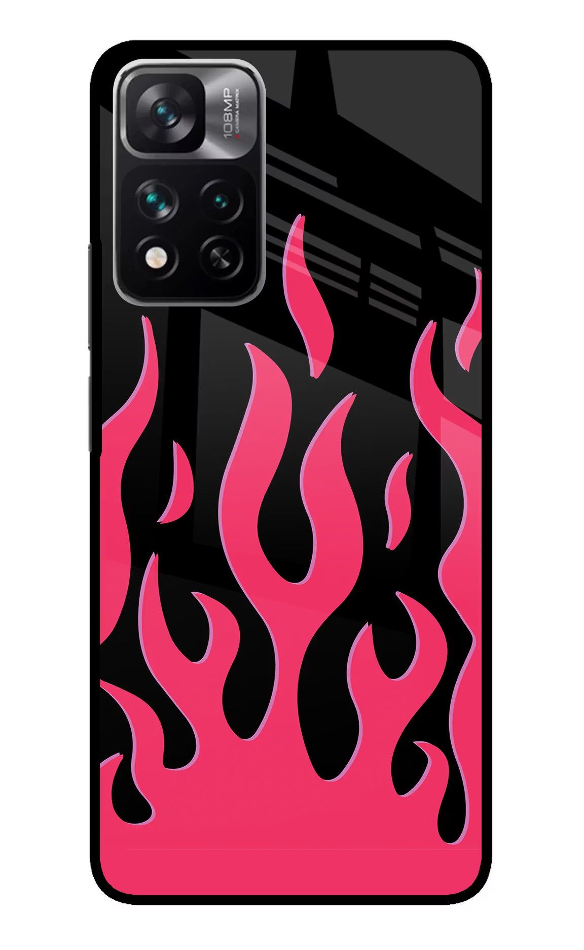 Fire Flames Mi 11i 5G/11i 5G Hypercharge Glass Case - Fire Flames Mi 11i 5G/11i 5G Hypercharge Glass Case Fire Flames Mi 11i 5G/11i 5G Hypercharge Glass Case