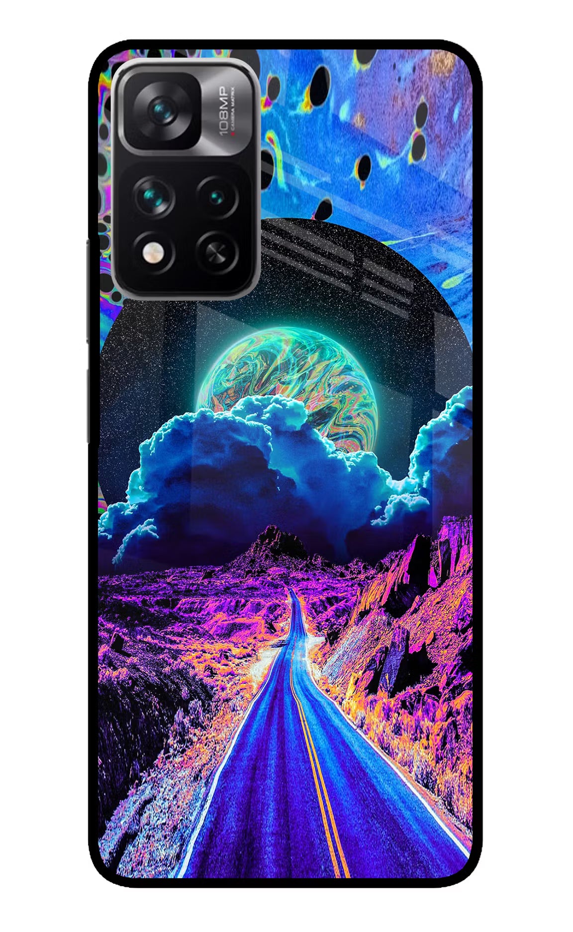 Psychedelic Painting Mi 11i 5G/11i 5G Hypercharge Glass Case - Psychedelic Painting Mi 11i 5G/11i 5G Hypercharge Glass Case Psychedelic Painting Mi 11i 5G/11i 5G Hypercharge Glass Case
