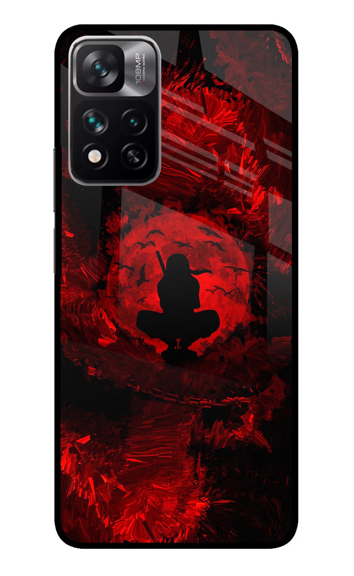 Itachi Uchiha Mi 11i 5G/11i 5G Hypercharge Glass Case - Itachi Uchiha Mi 11i 5G/11i 5G Hypercharge Glass Case Itachi Uchiha Mi 11i 5G/11i 5G Hypercharge Glass Case