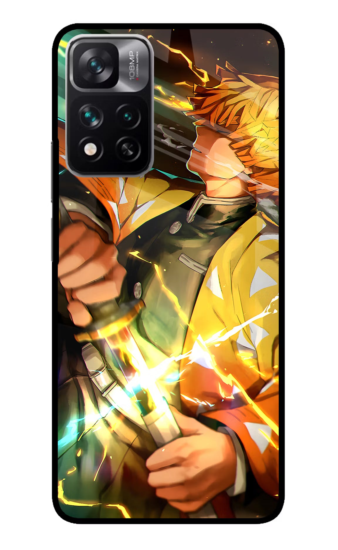 Demon Slayer Mi 11i 5G/11i 5G Hypercharge Glass Case - Demon Slayer Mi 11i 5G/11i 5G Hypercharge Glass Case Demon Slayer Mi 11i 5G/11i 5G Hypercharge Glass Case