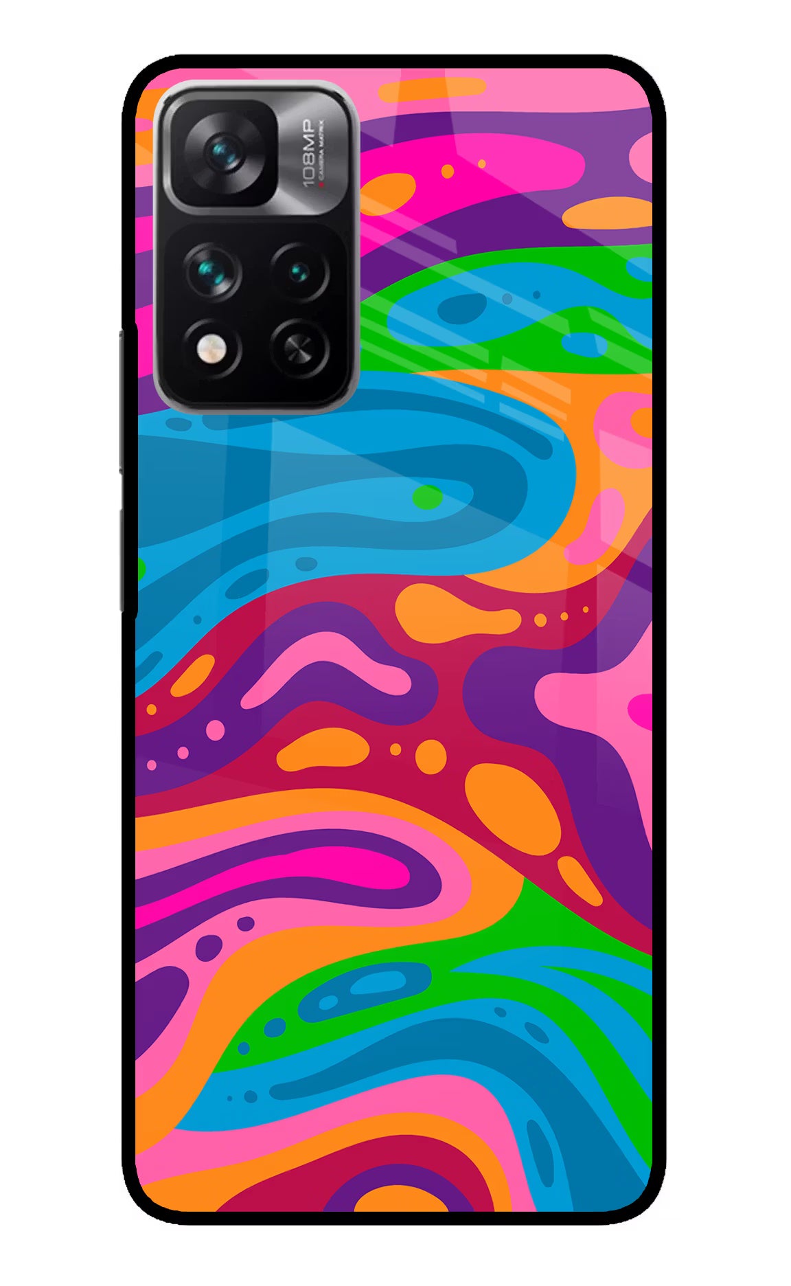 Trippy Pattern Mi 11i 5G/11i 5G Hypercharge Glass Case - Trippy Pattern Mi 11i 5G/11i 5G Hypercharge Glass Case Trippy Pattern Mi 11i 5G/11i 5G Hypercharge Glass Case