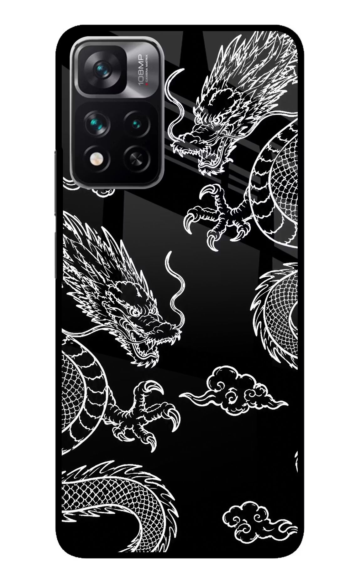 Twin Dragons Mi 11i 5G/11i 5G Hypercharge Glass Case - Twin Dragons Mi 11i 5G/11i 5G Hypercharge Glass Case Twin Dragons Mi 11i 5G/11i 5G Hypercharge Glass Case