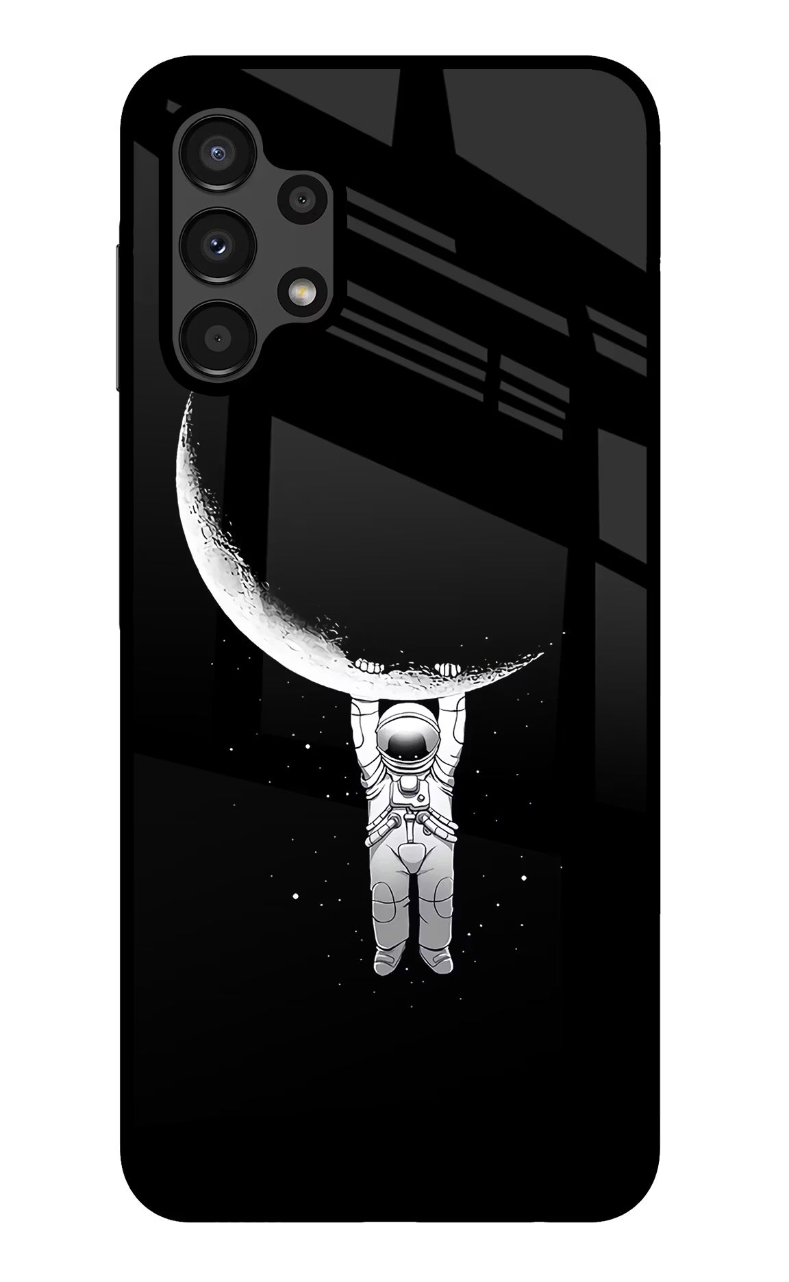 Moon Space Samsung A13 4G Glass Case - Moon Space Samsung A13 4G Glass Case Moon Space Samsung A13 4G Glass Case