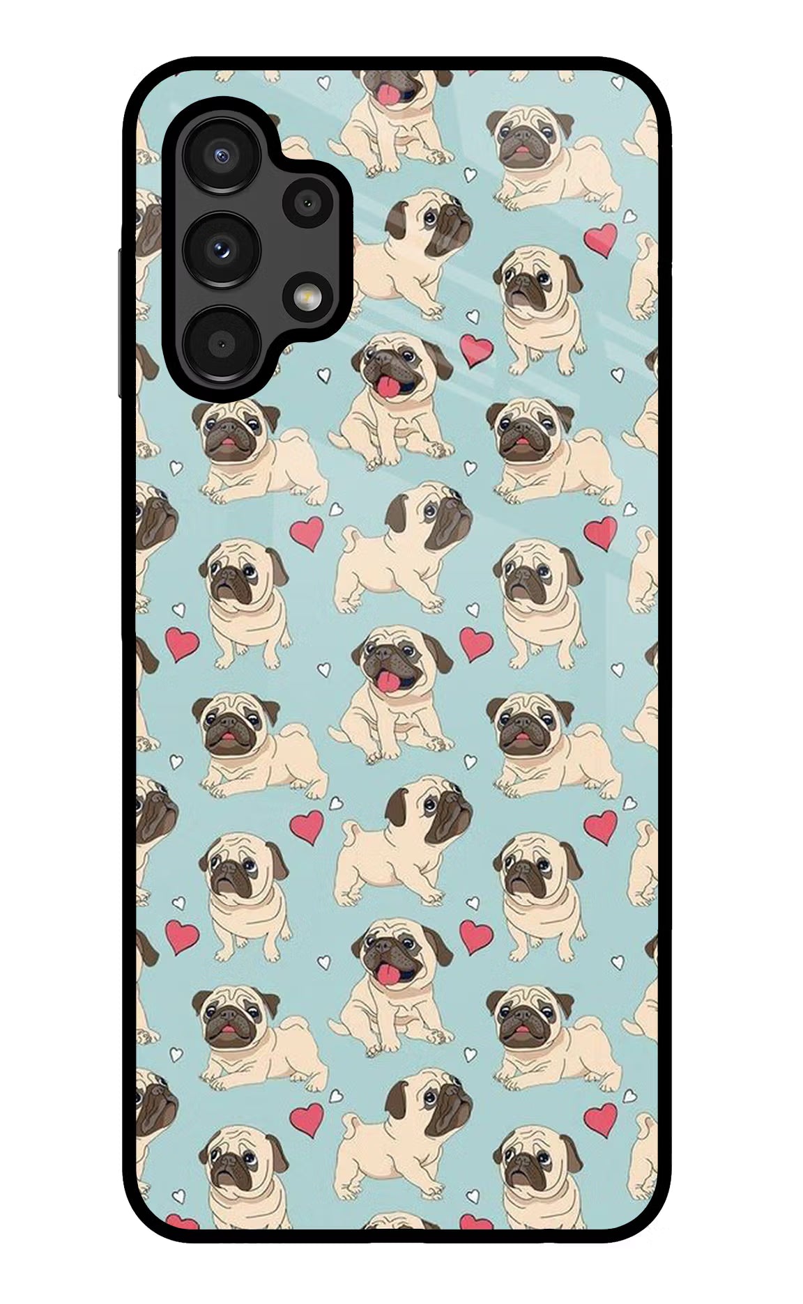 Pug Dog Samsung A13 4G Glass Case - Pug Dog Samsung A13 4G Glass Case Pug Dog Samsung A13 4G Glass Case