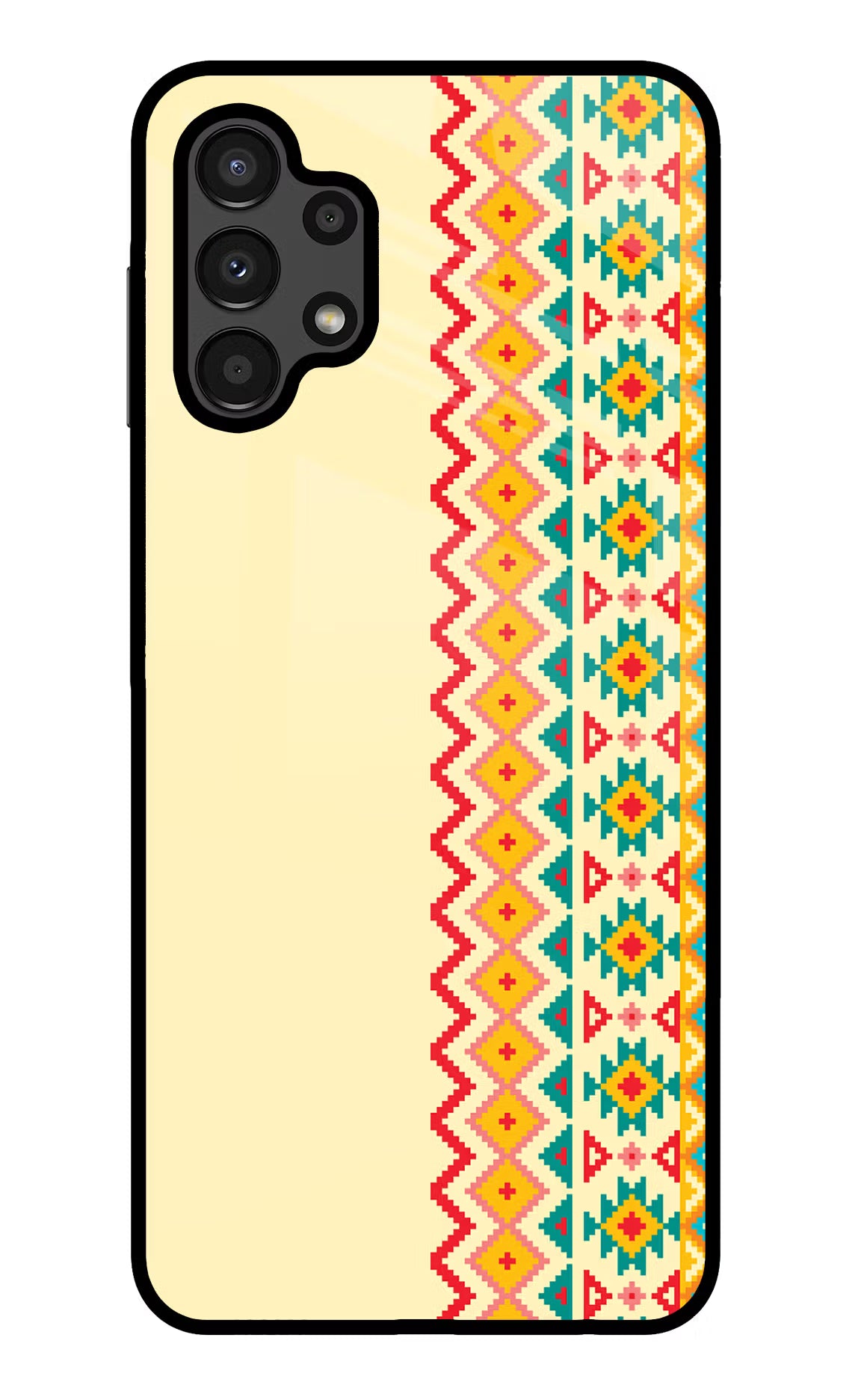 Ethnic Seamless Samsung A13 4G Glass Case - Ethnic Seamless Samsung A13 4G Glass Case Ethnic Seamless Samsung A13 4G Glass Case