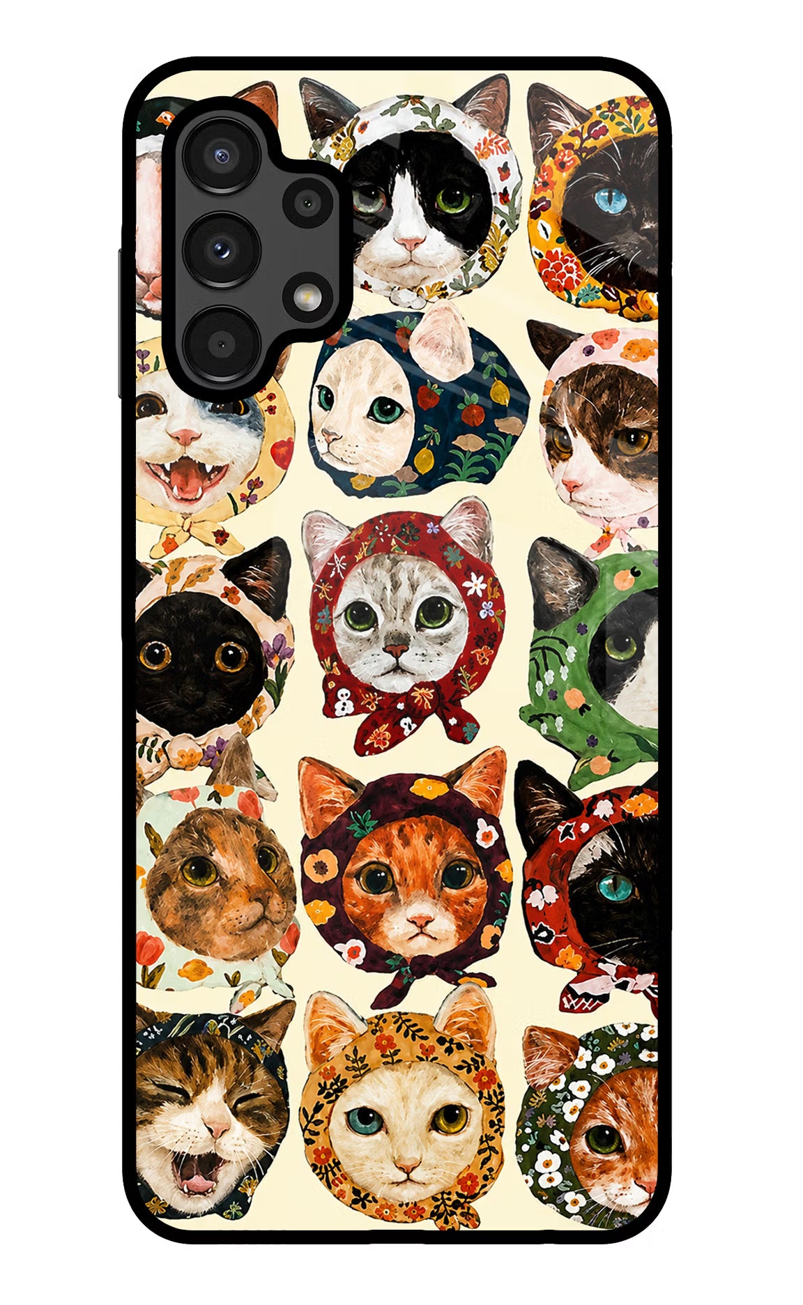 Cool Cat Samsung A13 4G Glass Case - Cool Cat Samsung A13 4G Glass Case Cool Cat Samsung A13 4G Glass Case