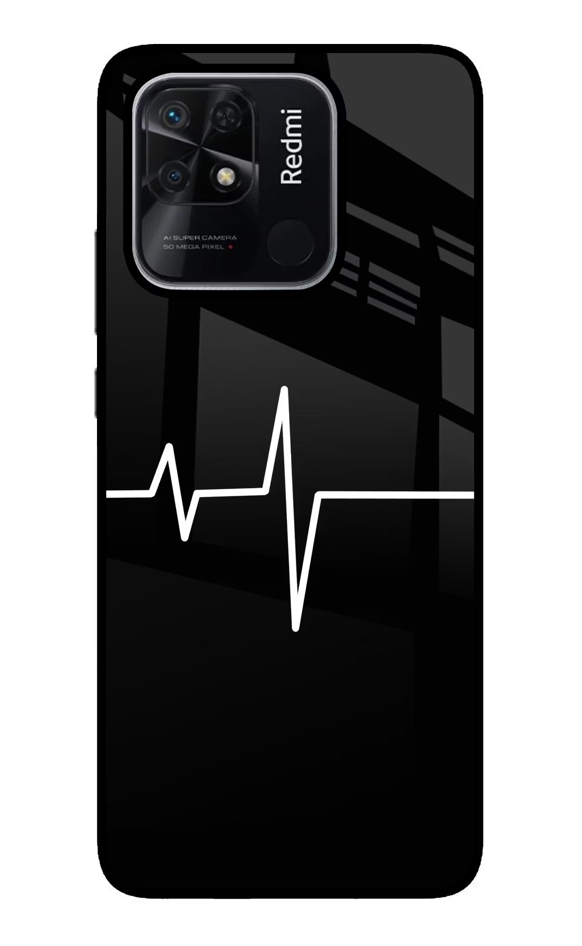 Heart Beats Redmi 10/10 Power Glass Case - Heart Beats Redmi 10/10 Power Glass Case Heart Beats Redmi 10/10 Power Glass Case