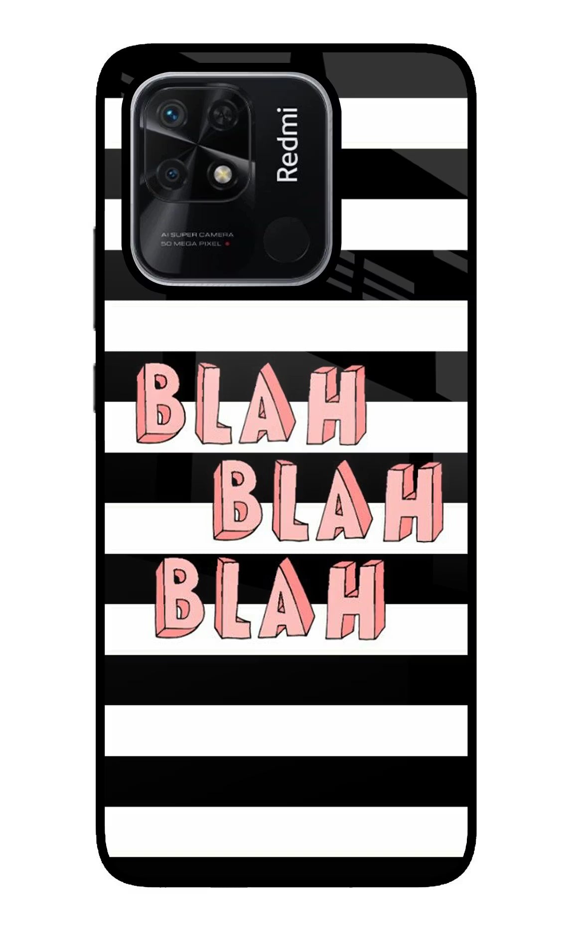 Blah Blah Blah Redmi 10/10 Power Glass Case - Blah Blah Blah Redmi 10/10 Power Glass Case Blah Blah Blah Redmi 10/10 Power Glass Case