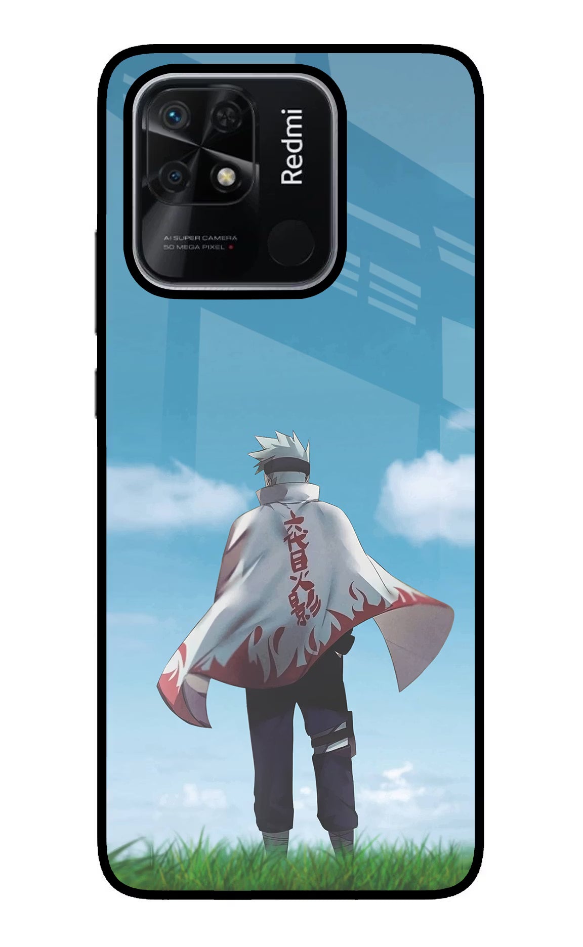 Kakashi Redmi 10/10 Power Glass Case - Kakashi Redmi 10/10 Power Glass Case Kakashi Redmi 10/10 Power Glass Case