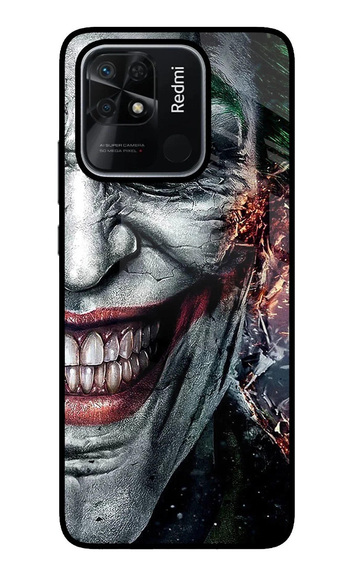 Joker Cam Redmi 10/10 Power Glass Case - Joker Cam Redmi 10/10 Power Glass Case Joker Cam Redmi 10/10 Power Glass Case