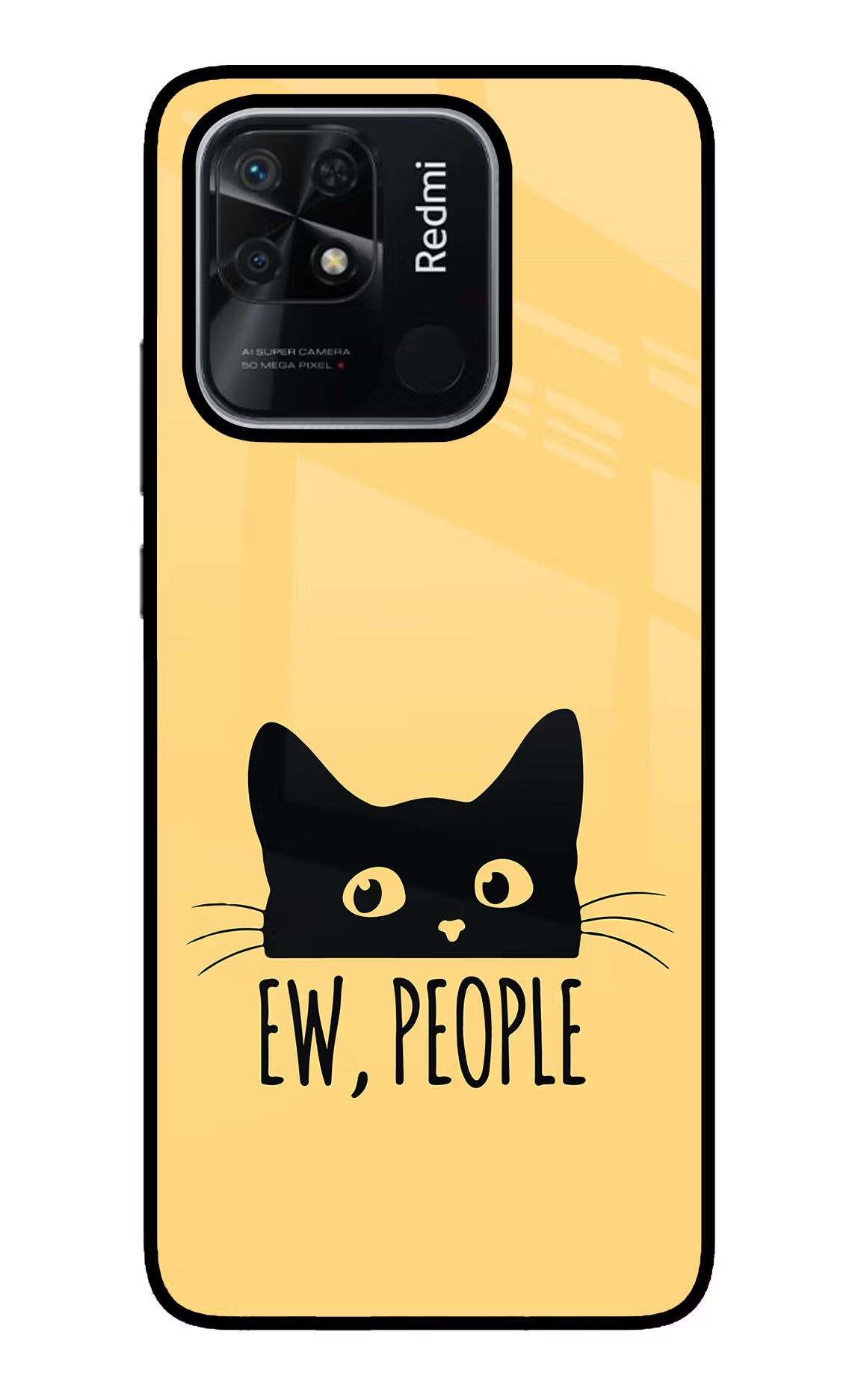 Ew People Catitude Redmi 10/10 Power Glass Case - Ew People Catitude Redmi 10/10 Power Glass Case Ew People Catitude Redmi 10/10 Power Glass Case