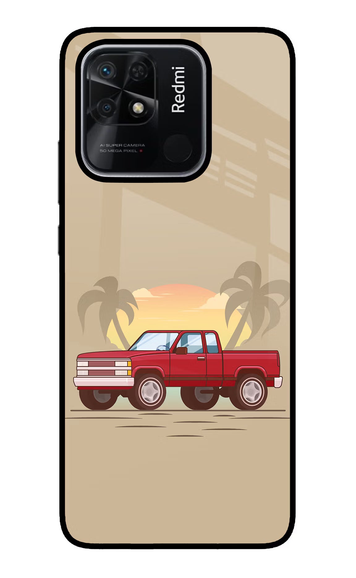 Desert Classic Drive Redmi 10/10 Power Glass Case - Desert Classic Drive Redmi 10/10 Power Glass Case Desert Classic Drive Redmi 10/10 Power Glass Case