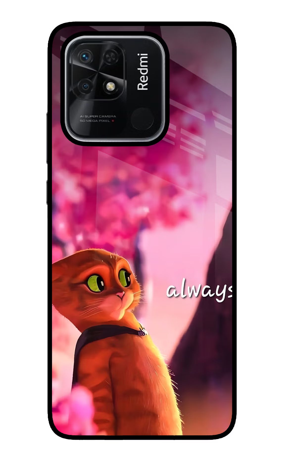 Always Cat Redmi 10/10 Power Glass Case - Always Cat Redmi 10/10 Power Glass Case Always Cat Redmi 10/10 Power Glass Case