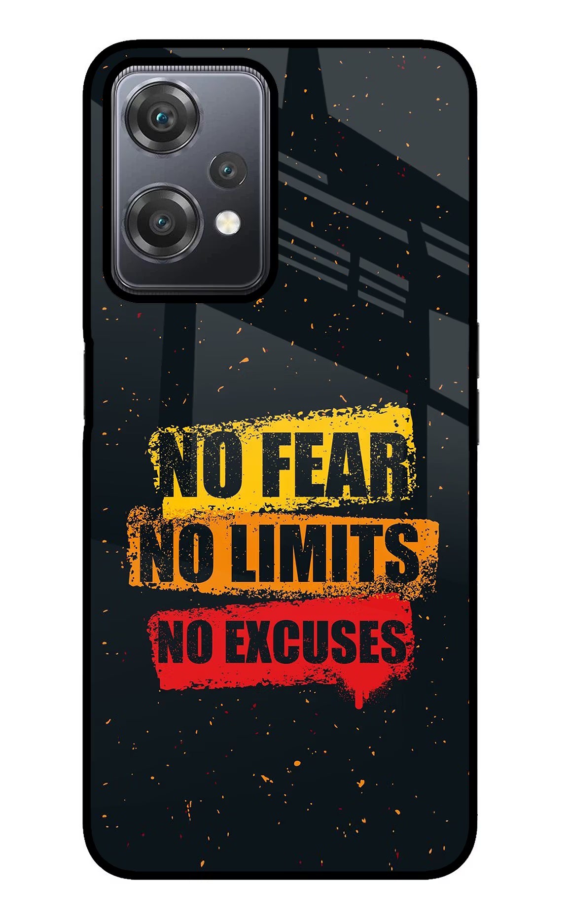 No Fear No Limits No Excuse OnePlus Nord CE 2 Lite 5G Glass Case - No Fear No Limits No Excuse OnePlus Nord CE 2 Lite 5G Glass Case No Fear No Limits No Excuse OnePlus Nord CE 2 Lite 5G Glass Case