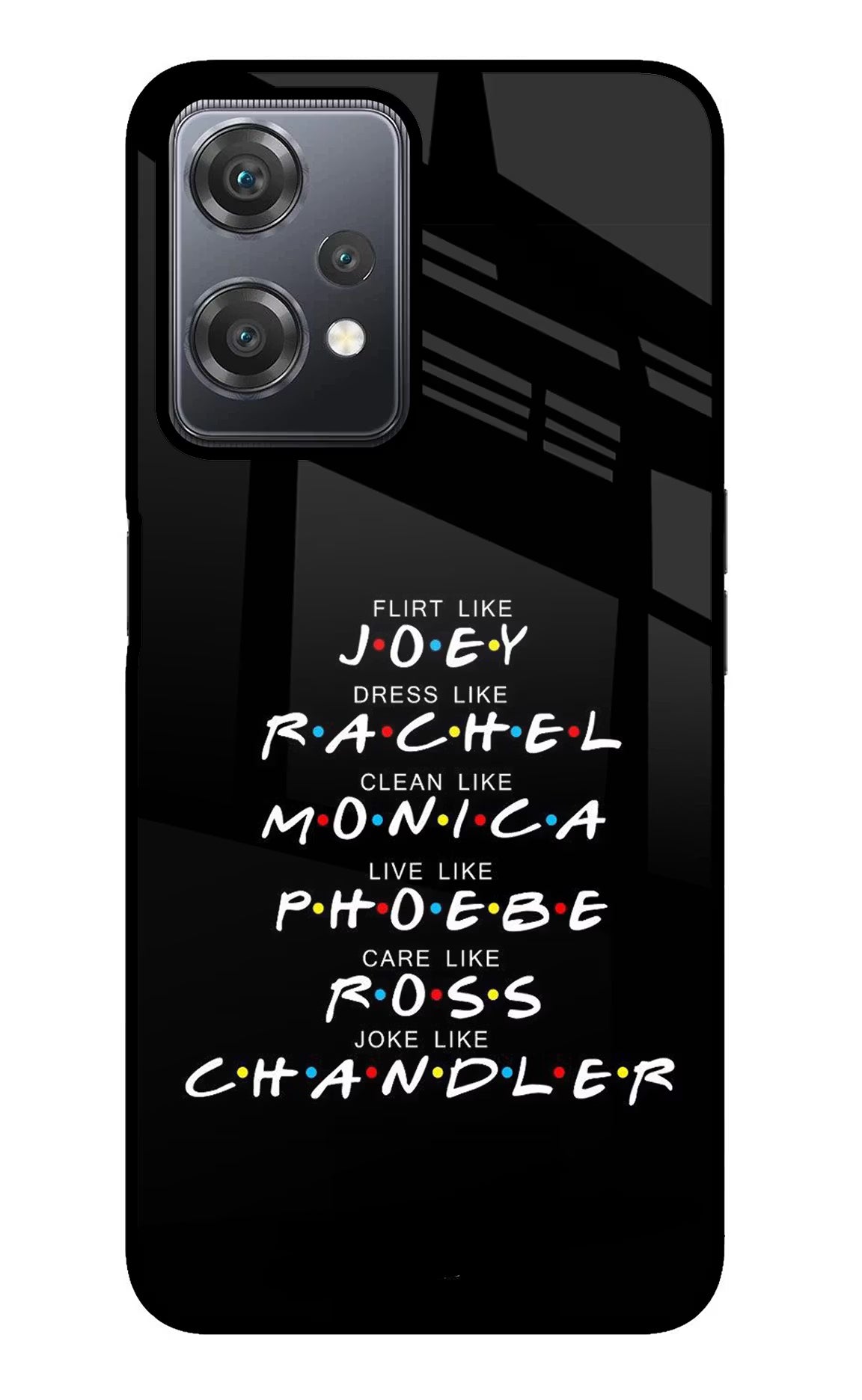 FRIENDS Character OnePlus Nord CE 2 Lite 5G Glass Case - FRIENDS Character OnePlus Nord CE 2 Lite 5G Glass Case FRIENDS Character OnePlus Nord CE 2 Lite 5G Glass Case
