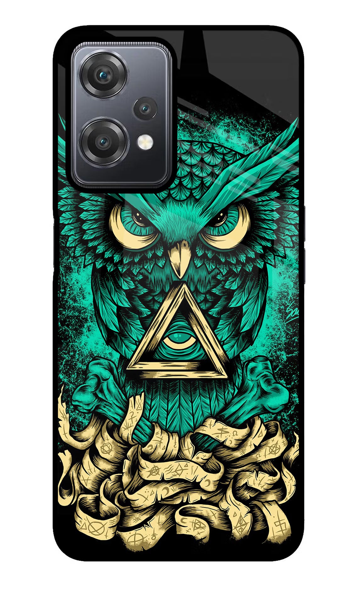 Green Owl OnePlus Nord CE 2 Lite 5G Glass Case - Green Owl OnePlus Nord CE 2 Lite 5G Glass Case Green Owl OnePlus Nord CE 2 Lite 5G Glass Case