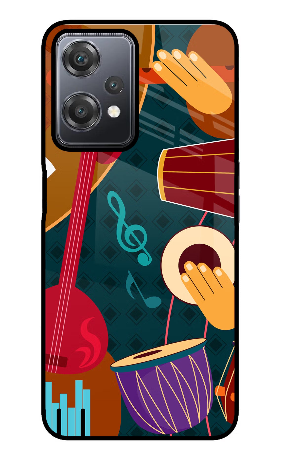 Music Instrument OnePlus Nord CE 2 Lite 5G Glass Case - Music Instrument OnePlus Nord CE 2 Lite 5G Glass Case Music Instrument OnePlus Nord CE 2 Lite 5G Glass Case