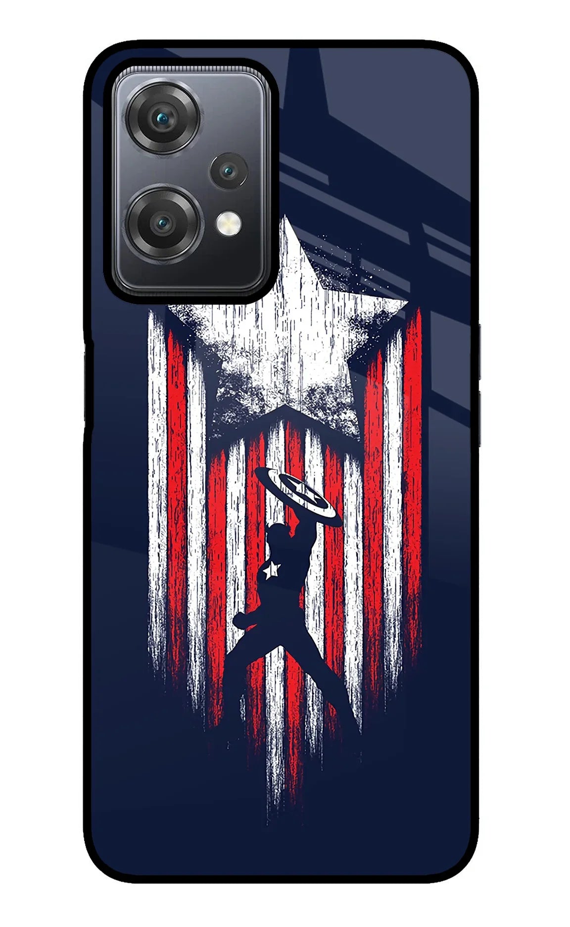 Captain America Marvel Art OnePlus Nord CE 2 Lite 5G Glass Case - Captain America Marvel Art OnePlus Nord CE 2 Lite 5G Glass Case Captain America Marvel Art OnePlus Nord CE 2 Lite 5G Glass Case