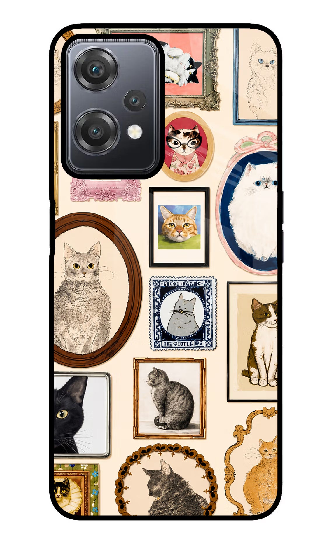 Mirror Cats OnePlus Nord CE 2 Lite 5G Glass Case - Mirror Cats OnePlus Nord CE 2 Lite 5G Glass Case Mirror Cats OnePlus Nord CE 2 Lite 5G Glass Case