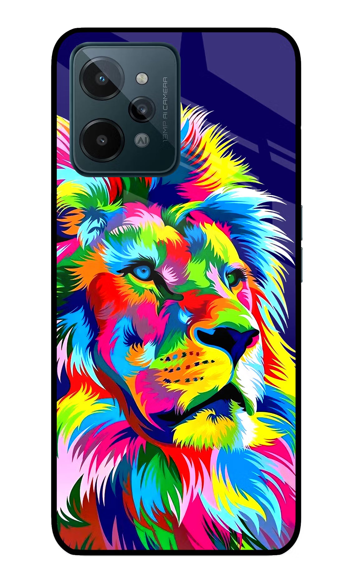 Vector Art Lion Realme C31 Glass Case - Vector Art Lion Realme C31 Glass Case Vector Art Lion Realme C31 Glass Case