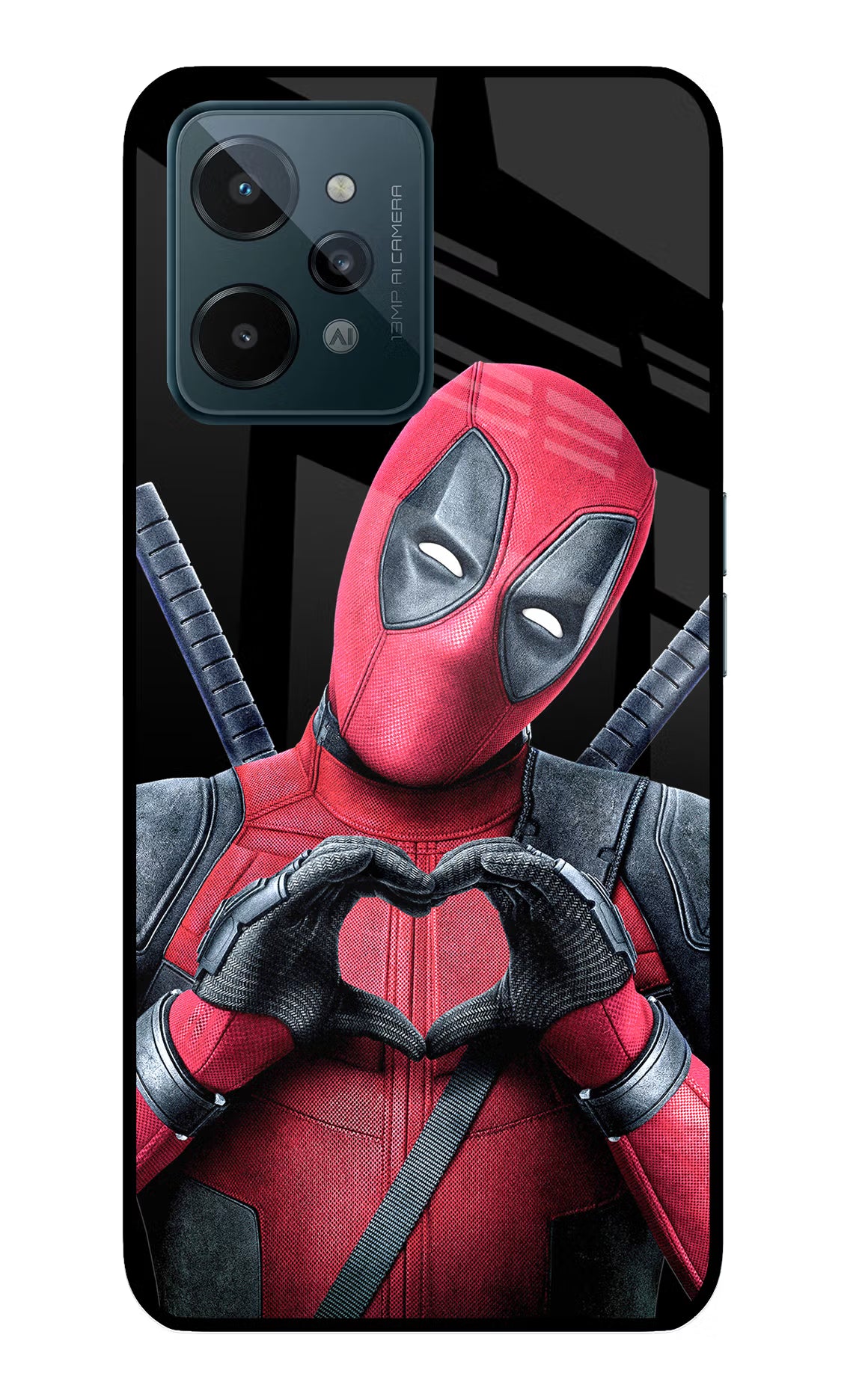 Deadpool Realme C31 Glass Case - Deadpool Realme C31 Glass Case Deadpool Realme C31 Glass Case