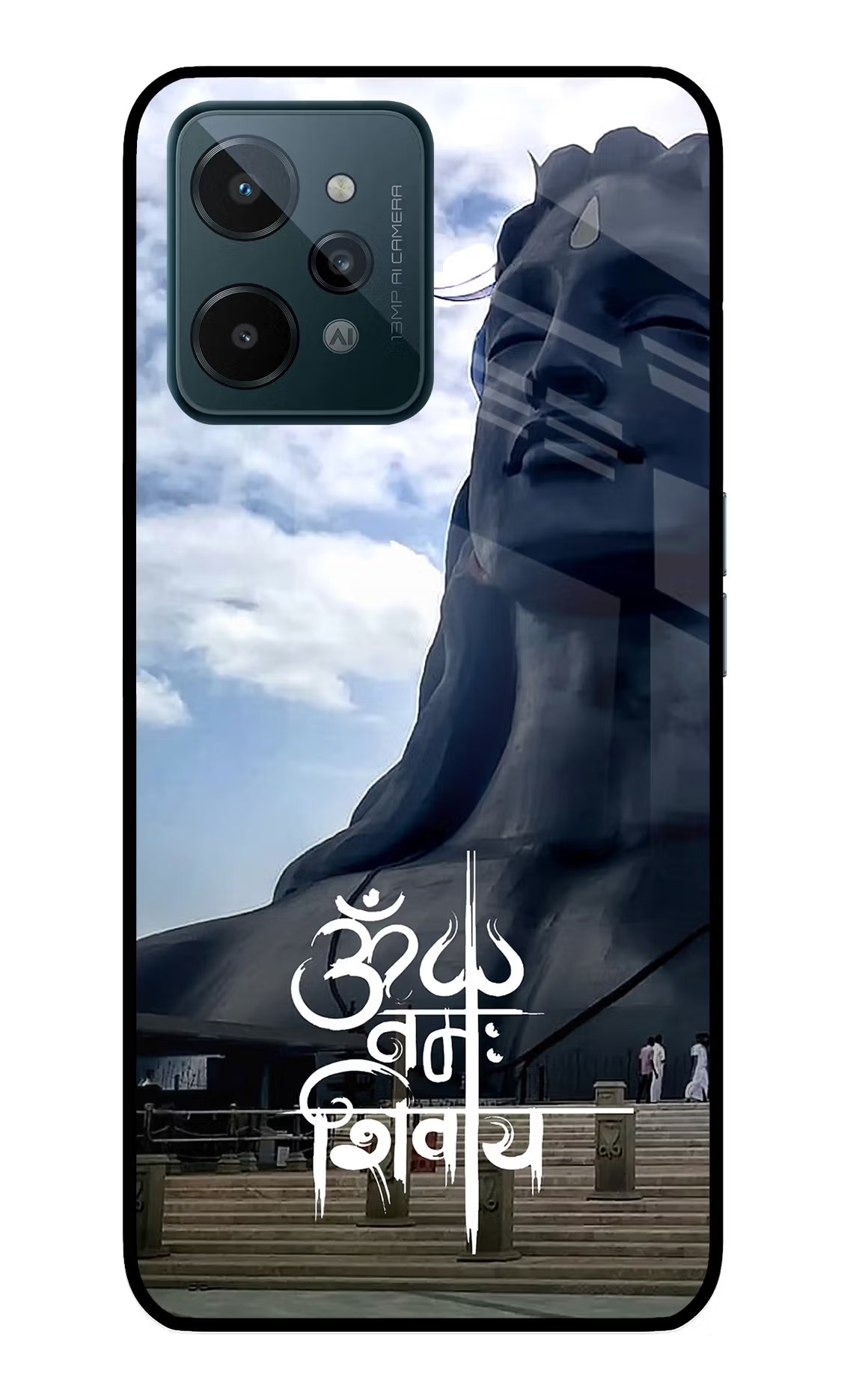 Om Namah Shivay Realme C31 Glass Case - Om Namah Shivay Realme C31 Glass Case Om Namah Shivay Realme C31 Glass Case