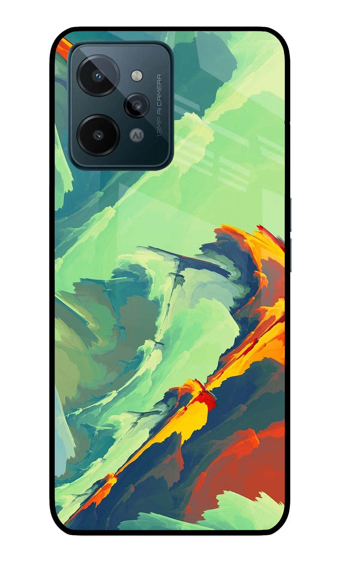 Paint Art Realme C31 Glass Case - Paint Art Realme C31 Glass Case Paint Art Realme C31 Glass Case