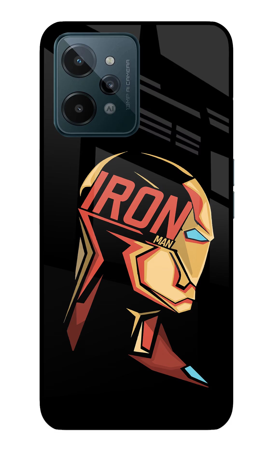 IronMan Realme C31 Glass Case - IronMan Realme C31 Glass Case IronMan Realme C31 Glass Case