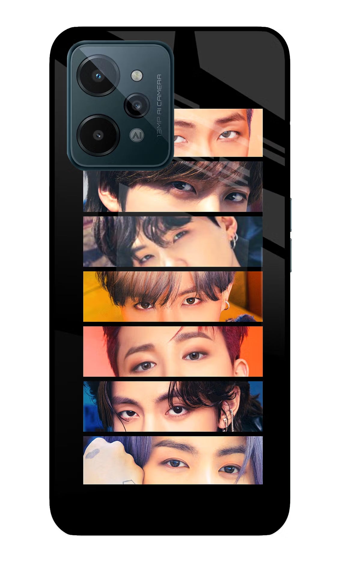 BTS Eyes Realme C31 Glass Case - BTS Eyes Realme C31 Glass Case BTS Eyes Realme C31 Glass Case