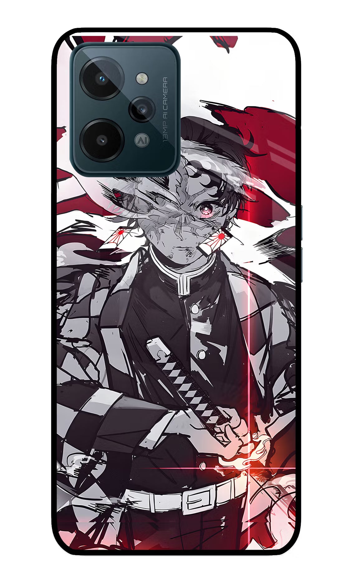 Demon Slayer Realme C31 Glass Case - Demon Slayer Realme C31 Glass Case Demon Slayer Realme C31 Glass Case