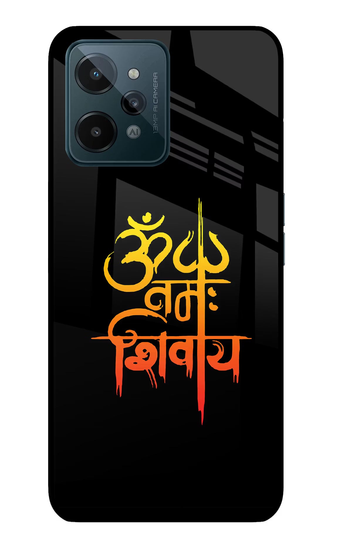 Om Namah Shivay Realme C31 Glass Case - Om Namah Shivay Realme C31 Glass Case Om Namah Shivay Realme C31 Glass Case