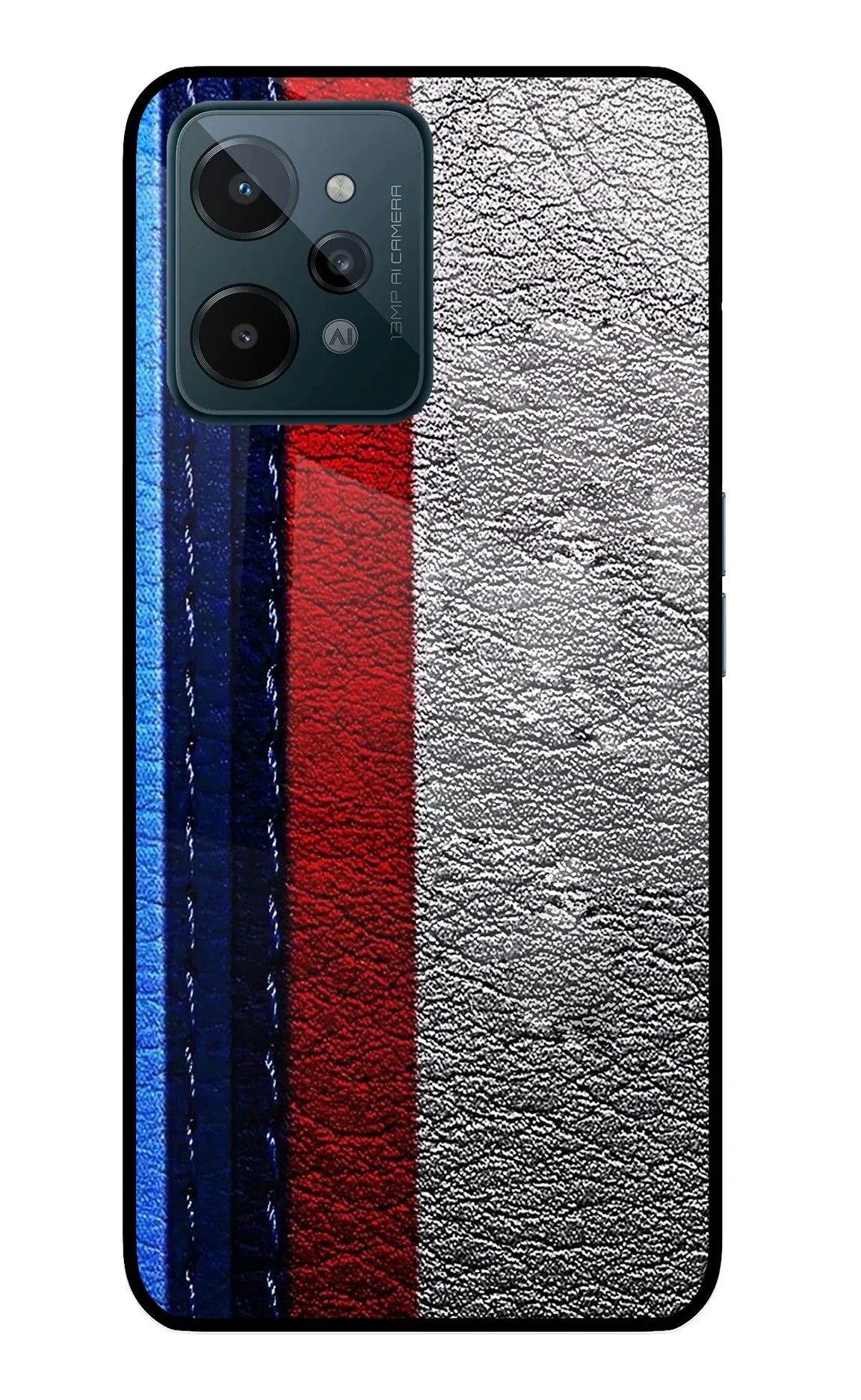 BMW Stripes Realme C31 Glass Case - BMW Stripes Realme C31 Glass Case BMW Stripes Realme C31 Glass Case