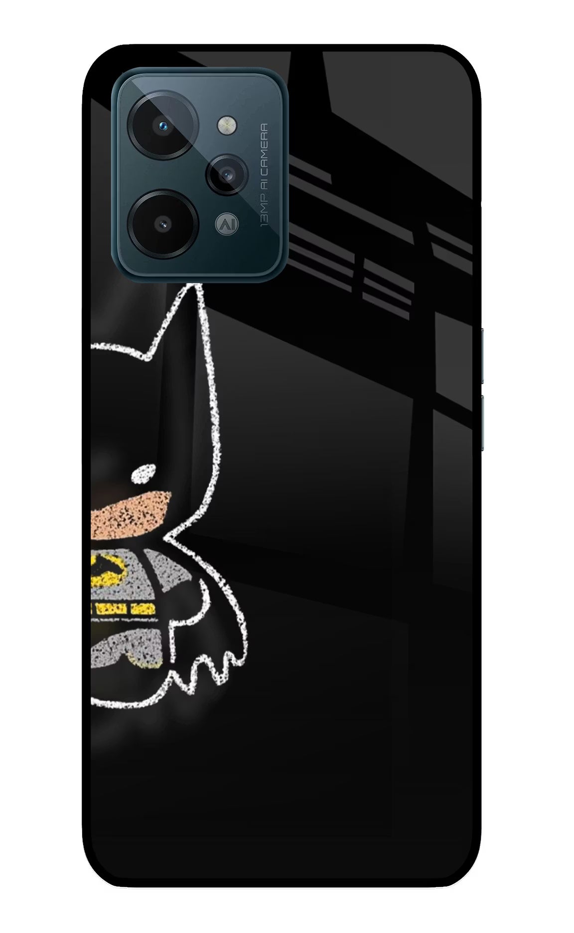 Bat Kitty Realme C31 Glass Case - Bat Kitty Realme C31 Glass Case Bat Kitty Realme C31 Glass Case