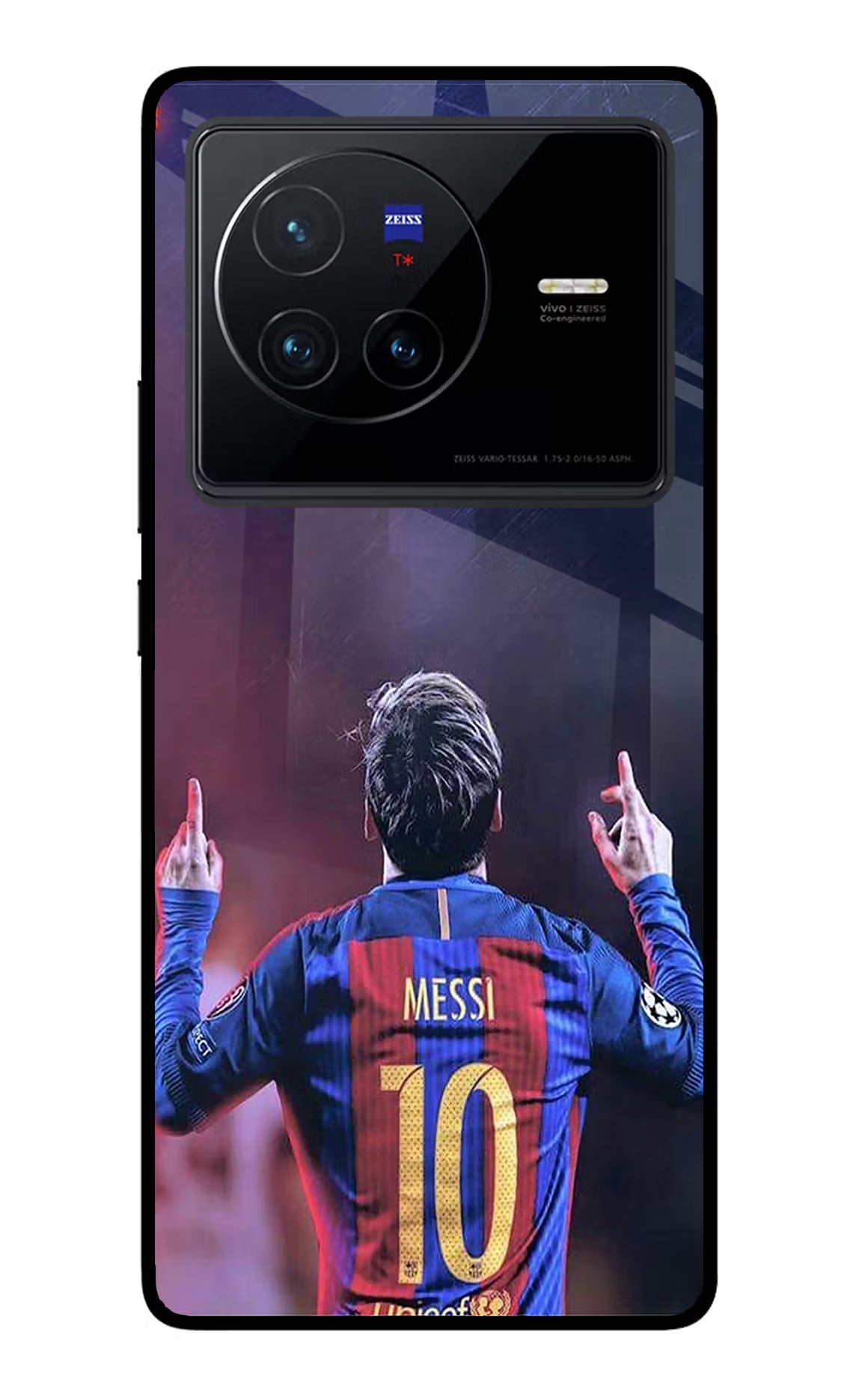 Messi Vivo X80 Glass Case - Messi Vivo X80 Glass Case Messi Vivo X80 Glass Case