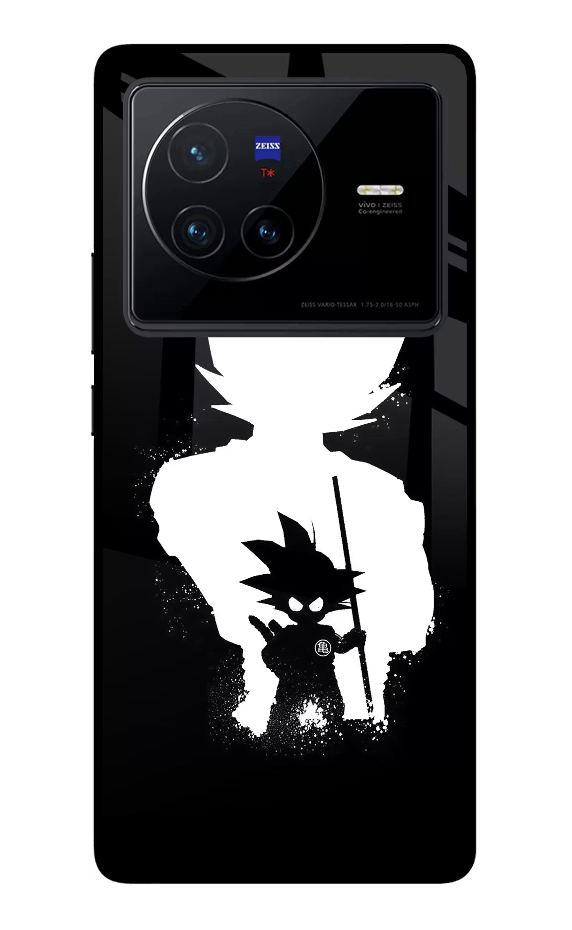 Goku Shadow Vivo X80 Back Cover - Goku Shadow Vivo X80 Glass Case Back Cover by Casekaro Goku Shadow Vivo X80 Glass Case Back Cover by Casekaro