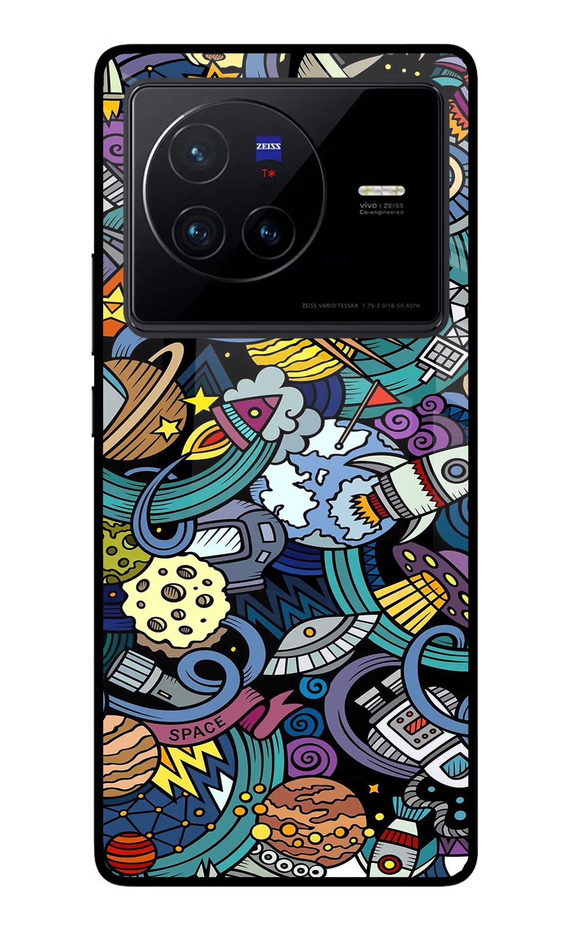 Space Abstract Vivo X80 Back Cover - Space Abstract Vivo X80 Glass Case Back Cover by Casekaro Space Abstract Vivo X80 Glass Case Back Cover by Casekaro
