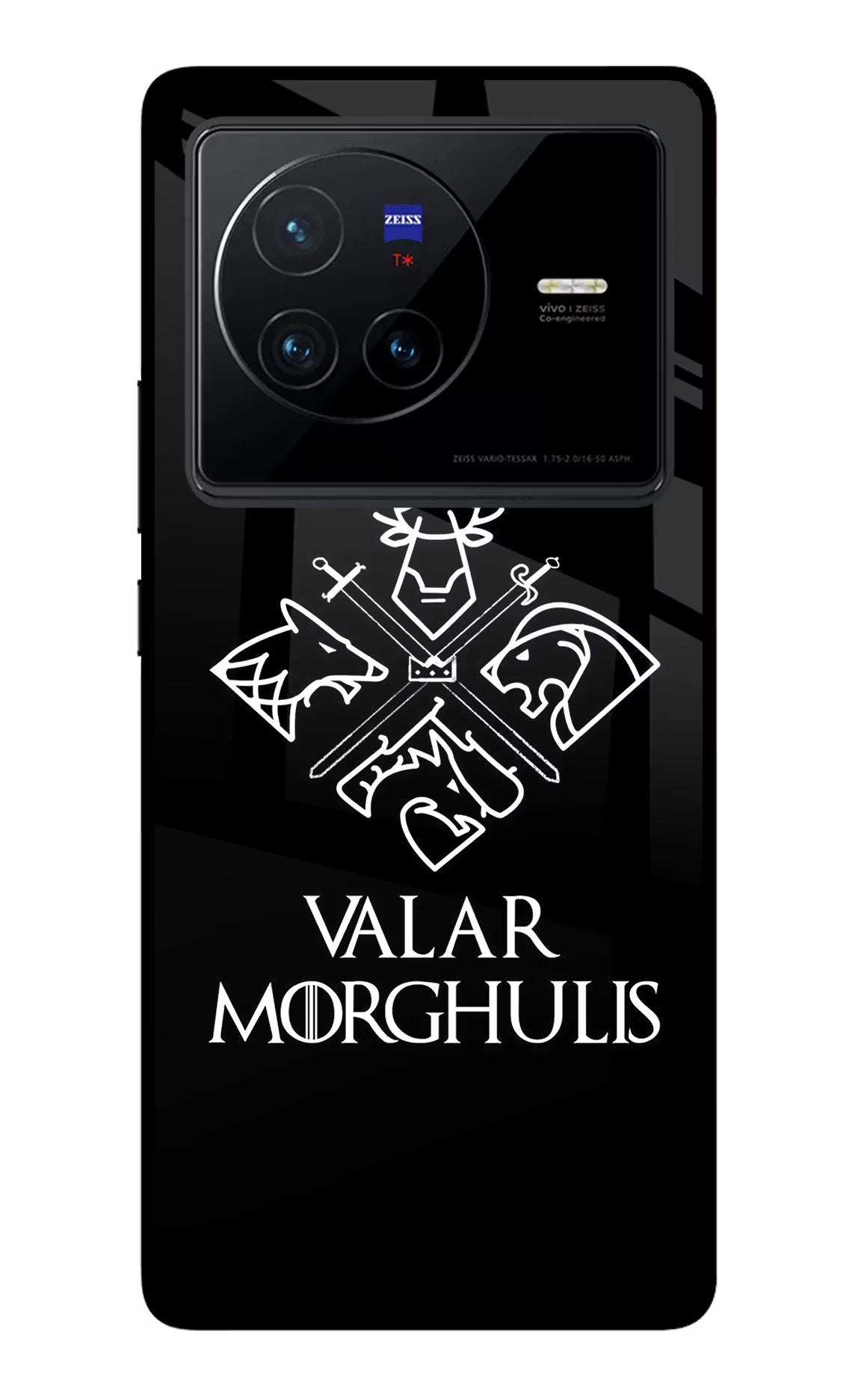 Valar Morghulis | Game Of Thrones Vivo X80 Back Cover - Valar Morghulis | Game Of Thrones Vivo X80 Glass Case Back Cover by Casekaro Valar Morghulis | Game Of Thrones Vivo X80 Glass Case Back Cover by Casekaro
