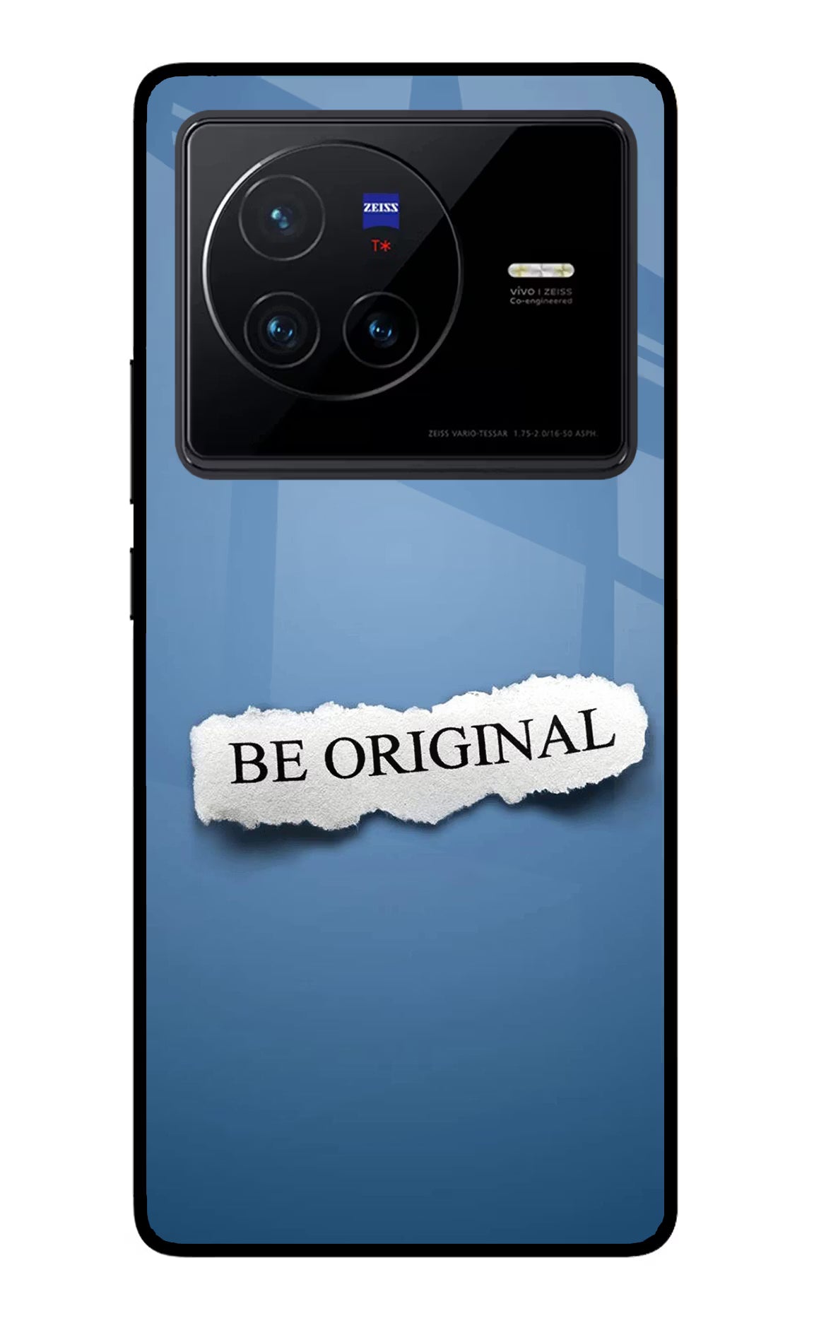 Be Original Vivo X80 Back Cover - Be Original Vivo X80 Glass Case Back Cover by Casekaro Be Original Vivo X80 Glass Case Back Cover by Casekaro